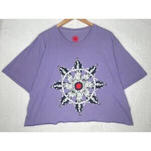 Red Hot Chili Peppers Unlimited Love World Tour 2024 Cropped sz L Band Tee